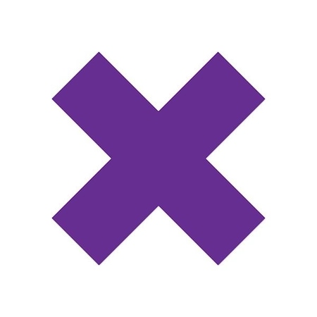 Ergomat DuraStripe Xtreme 9.5inx9.5inx3.5in Xfts Purple, 12PK DSX-X9.5-P-KIT